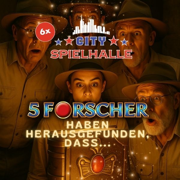 5 Forscher haben herausgefunden, dass Book of Ra das geilste Spiel ist
